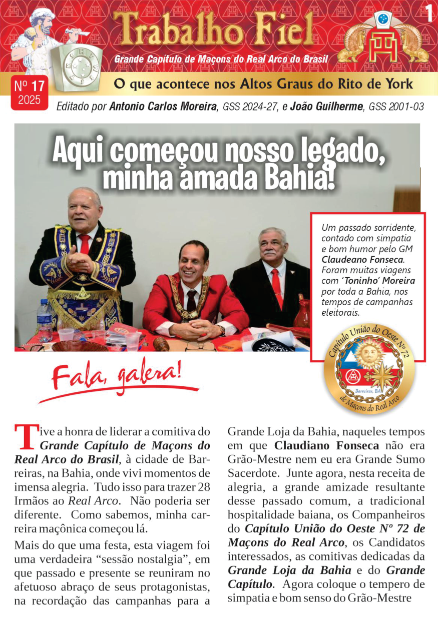 Leia mais sobre o artigo Edição 17 do Trabalho Fiel!
